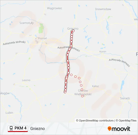 PKM 4 Train Line Map