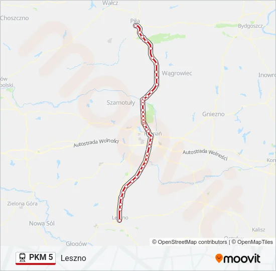 PKM 5 Train Line Map