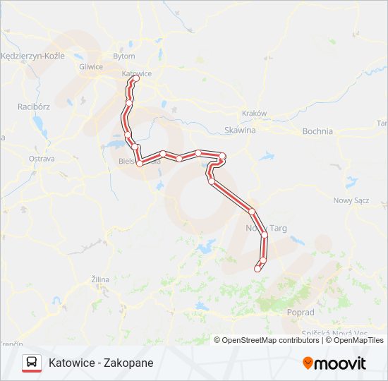 ZKA IC 43171 bus Line Map