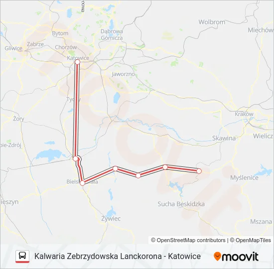 Автобус ZKA IC 44171: карта маршрута