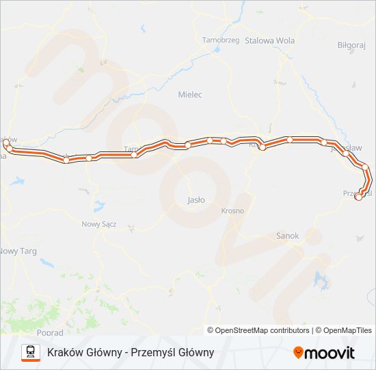 IC 30167 Train Line Map