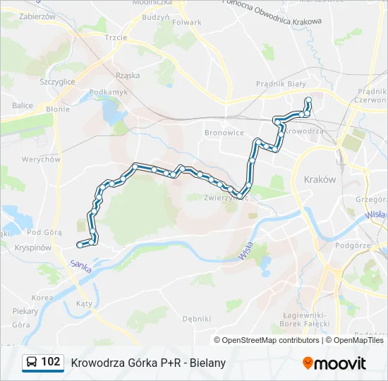 102 Bus Line Map