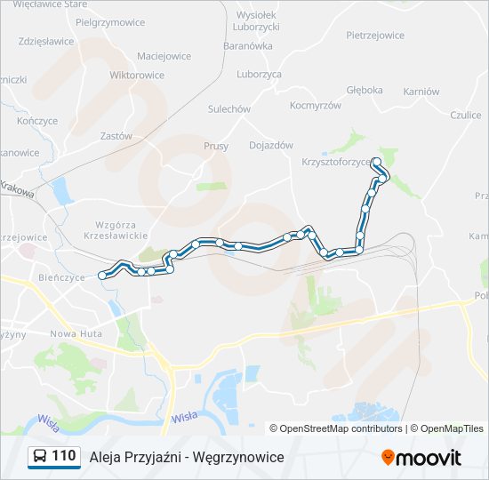 110 Route: Schedules, Stops & Maps - Wańkowicza (Updated)