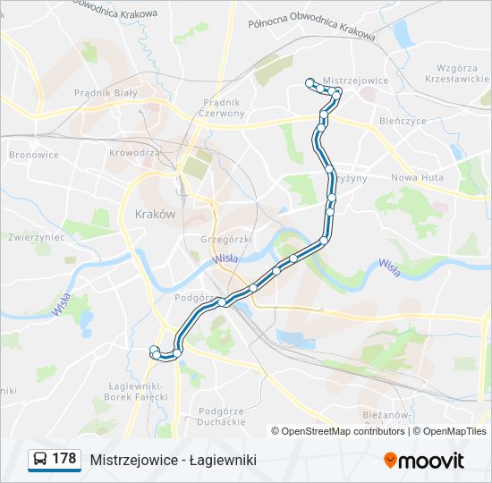 178 bus Line Map