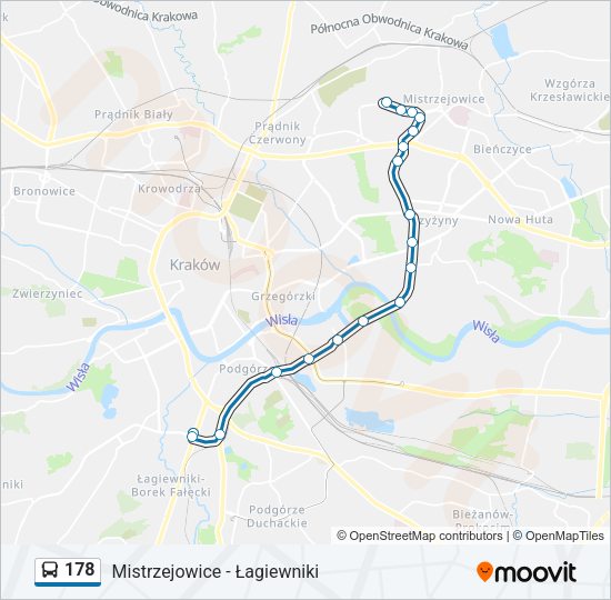 178 bus Line Map