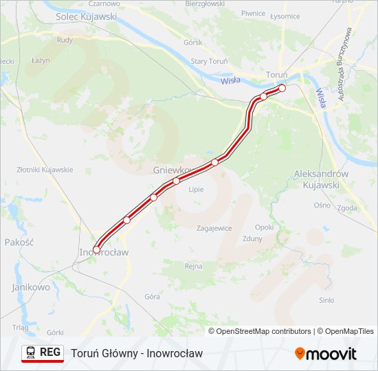 REG train Line Map