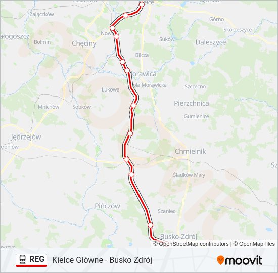 REG train Line Map