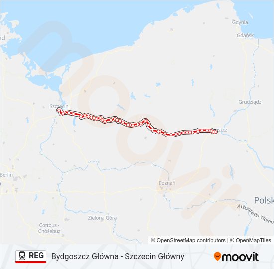 REG train Line Map