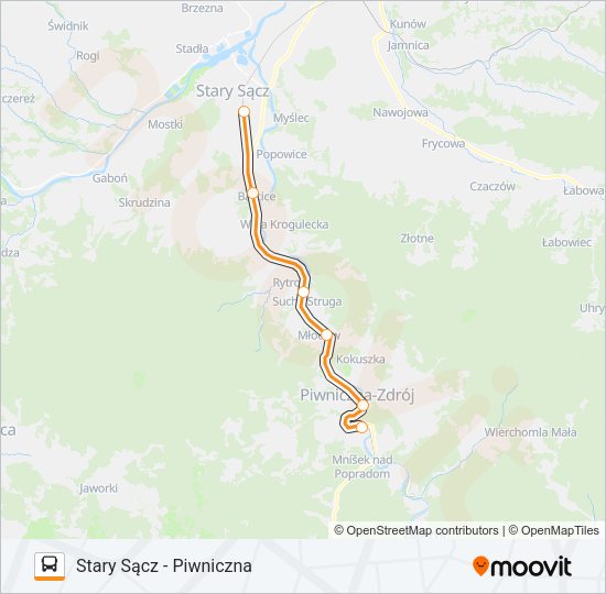 ZKA REG 1 bus Line Map