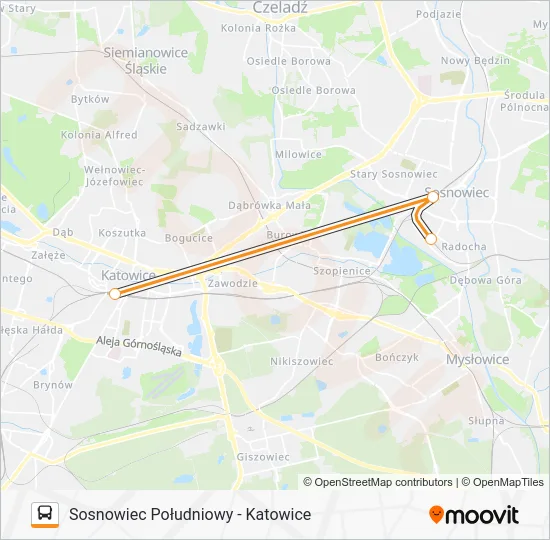 Автобус ZKA REG 1: карта маршрута