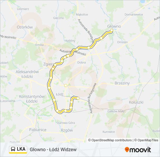 LKA bus Line Map