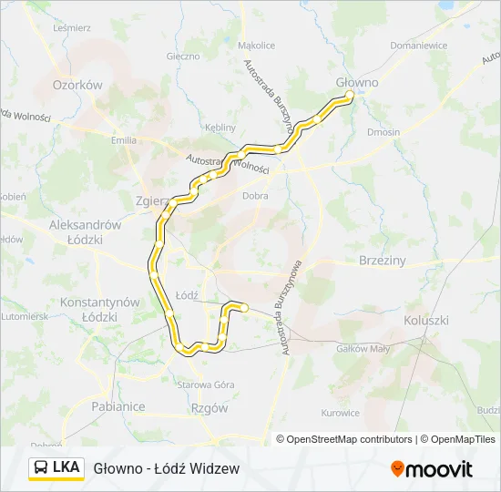 Автобус LKA: карта маршрута