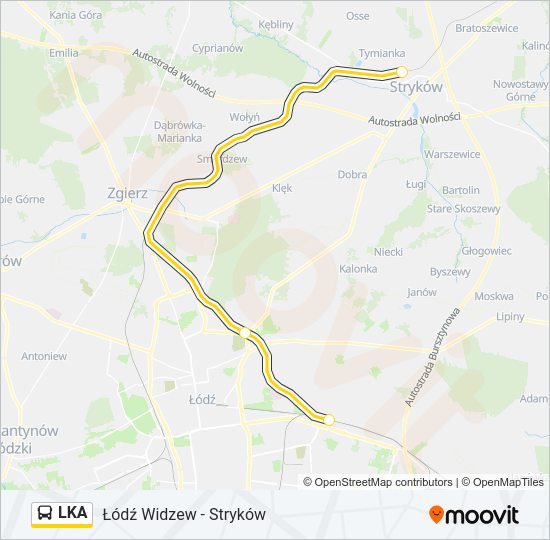 LKA bus Line Map