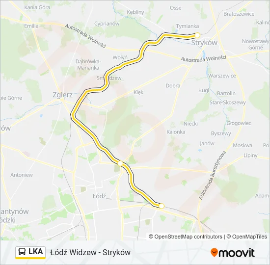 Автобус LKA: карта маршрута