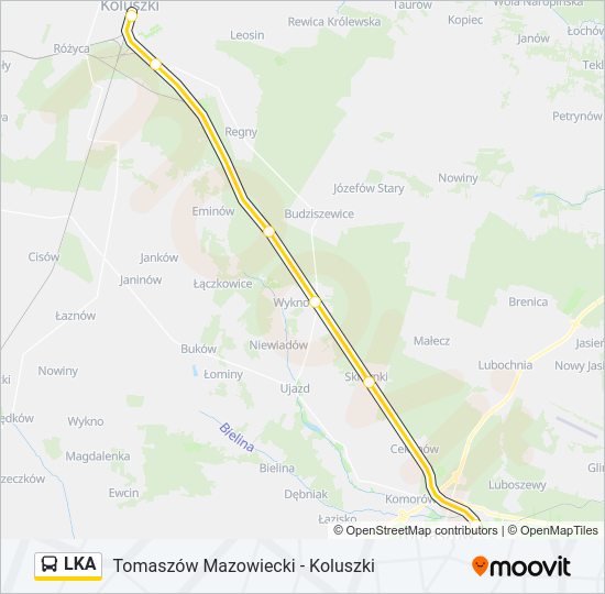 LKA bus Line Map