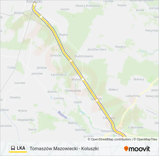 Автобус LKA: карта маршрута