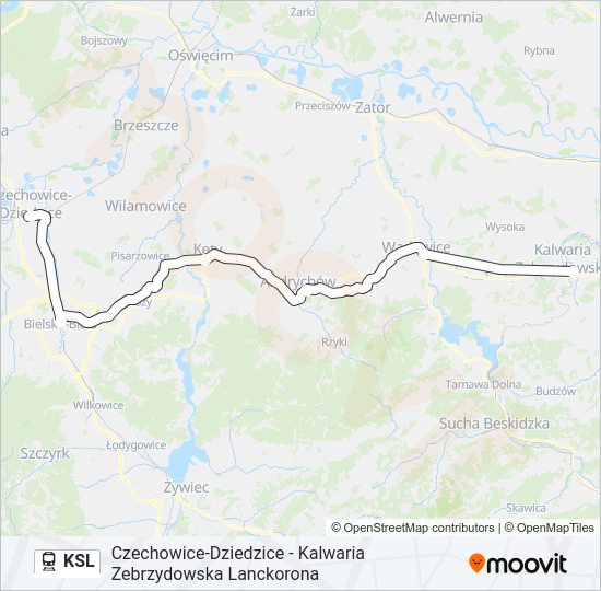 KSL train Line Map