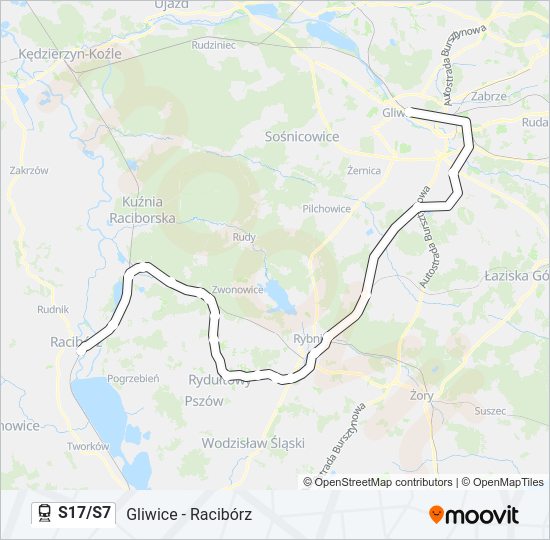 S17/S7 train Line Map