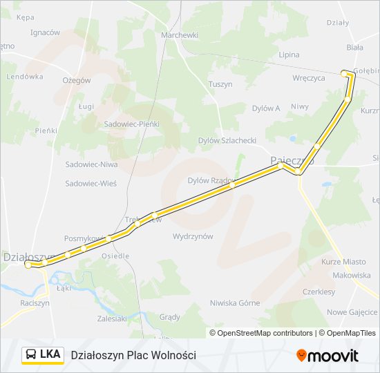 LKA bus Line Map