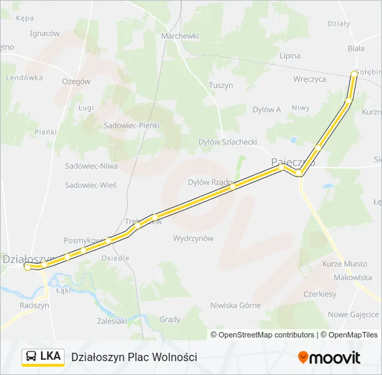 Автобус LKA: карта маршрута
