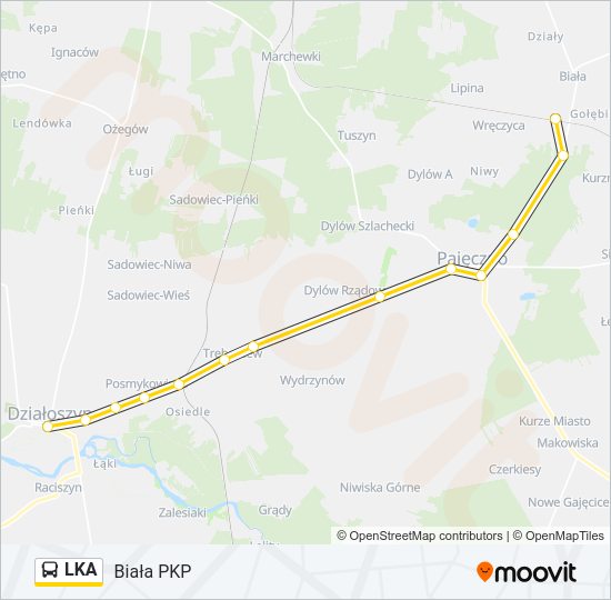 LKA bus Line Map