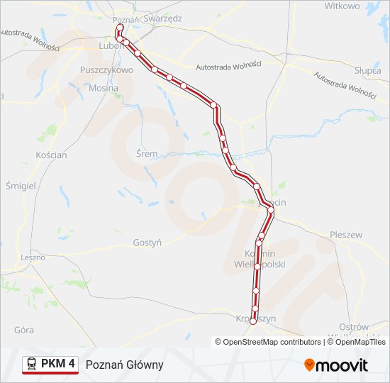 PKM 4 train Line Map