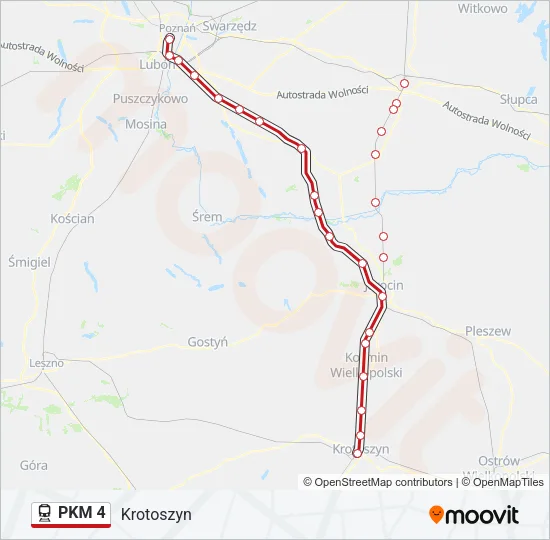 PKM 4 Train Line Map