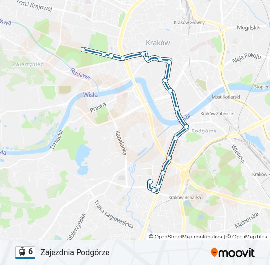 6 light rail Line Map