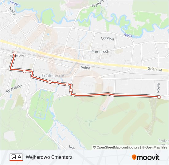 A bus Line Map