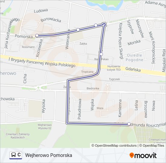 C bus Line Map