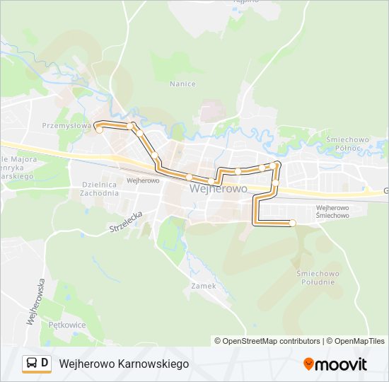 D bus Line Map