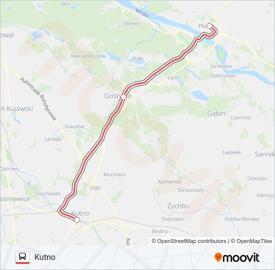 ZKA TLK 54102 bus Line Map