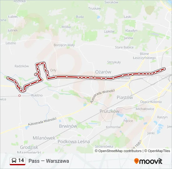  14: карта маршрута