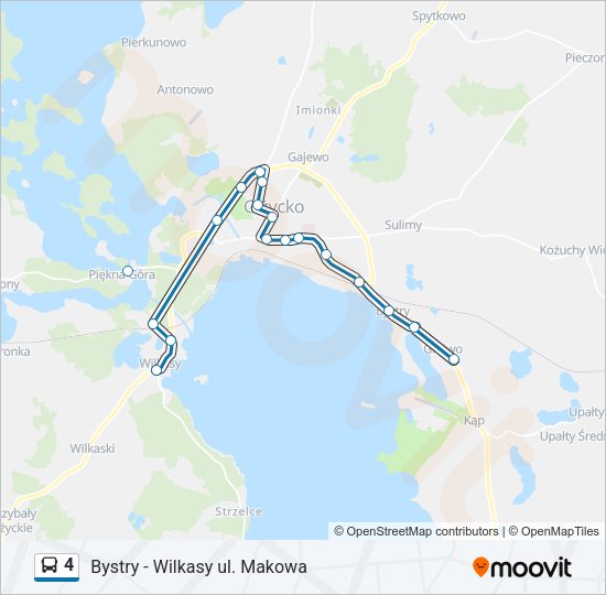 4 bus Line Map