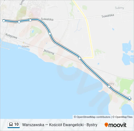 10 Bus Line Map