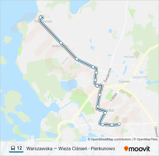 12 Bus Line Map