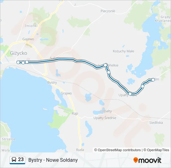 Автобус 23: карта маршрута
