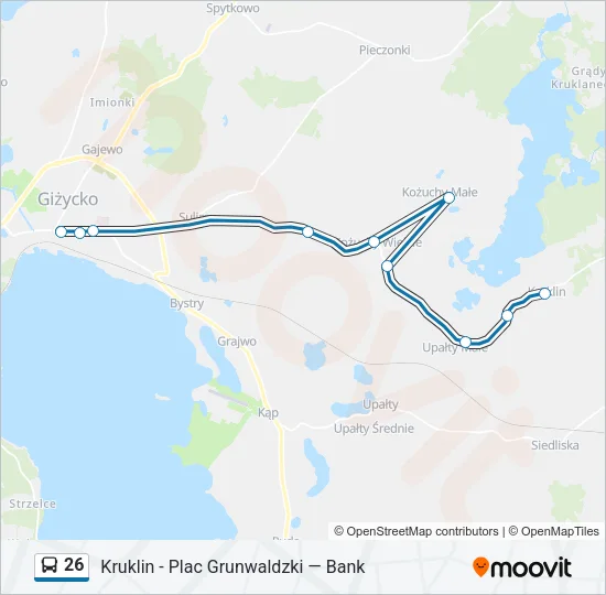 26 Bus Line Map