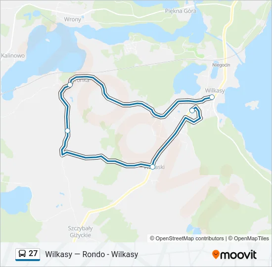 27 Bus Line Map