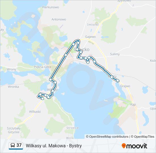 37 bus Line Map