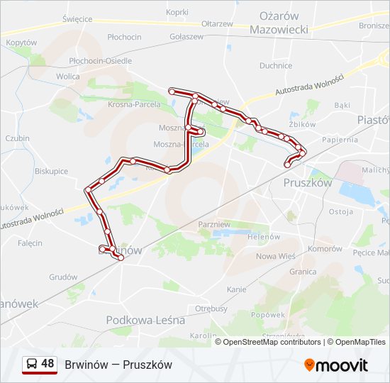 48 bus Line Map