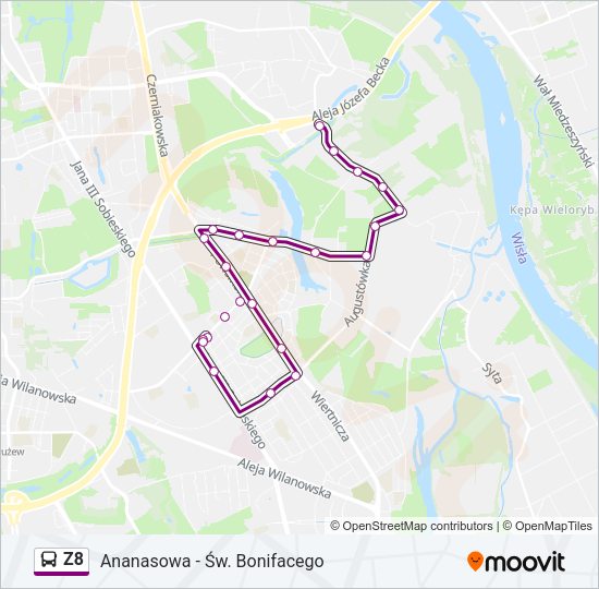 Z8 bus Line Map