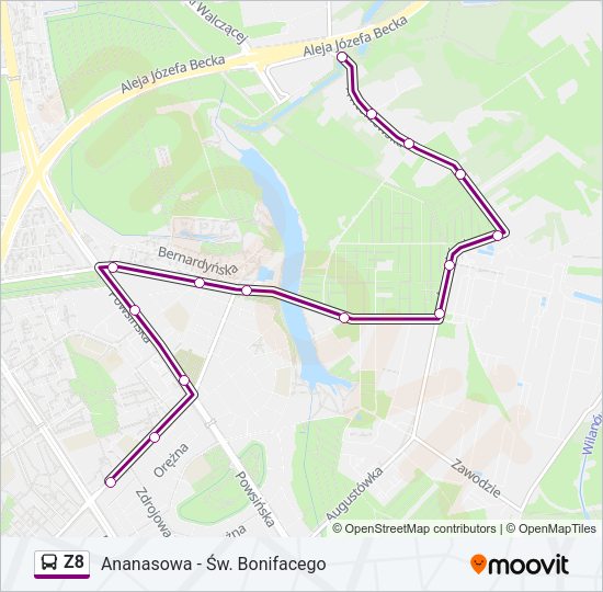 Z8 bus Line Map