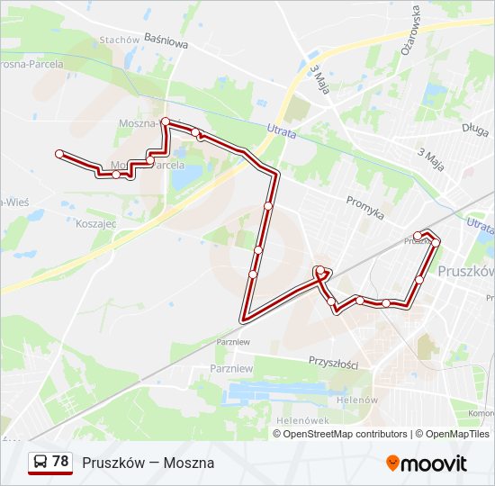 78 bus Line Map