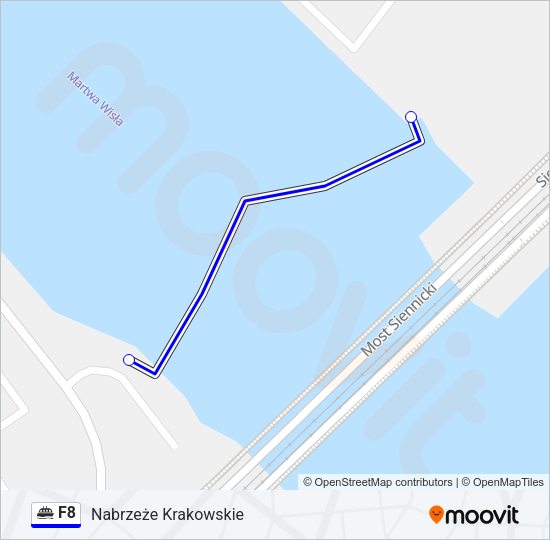 F8 ferry Line Map