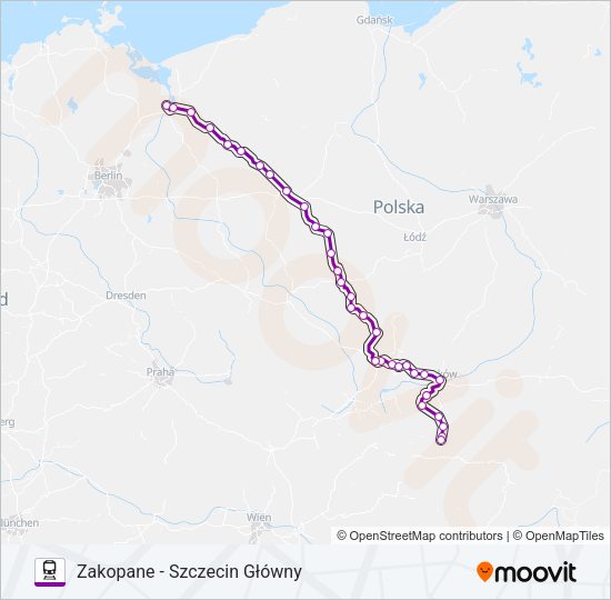 TLK 38106 Train Line Map