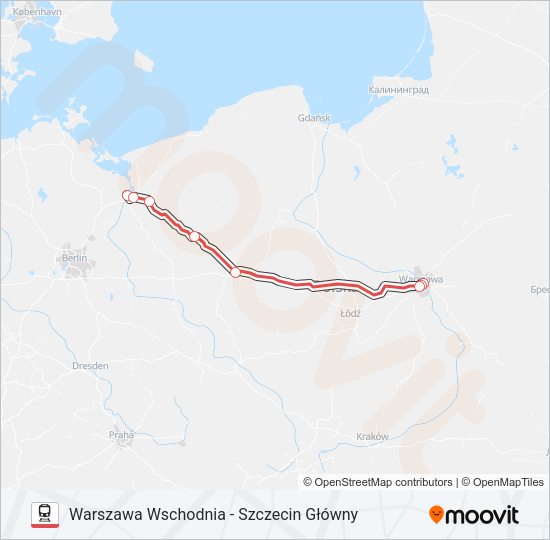 EIP EIC 1800 Train Line Map