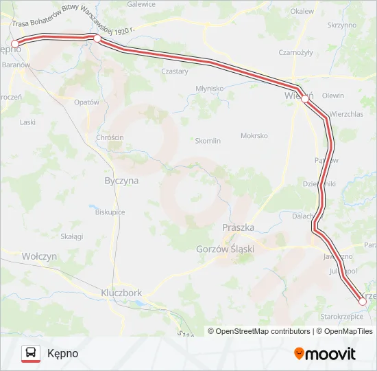 ZKA TLK 47105 Bus Line Map