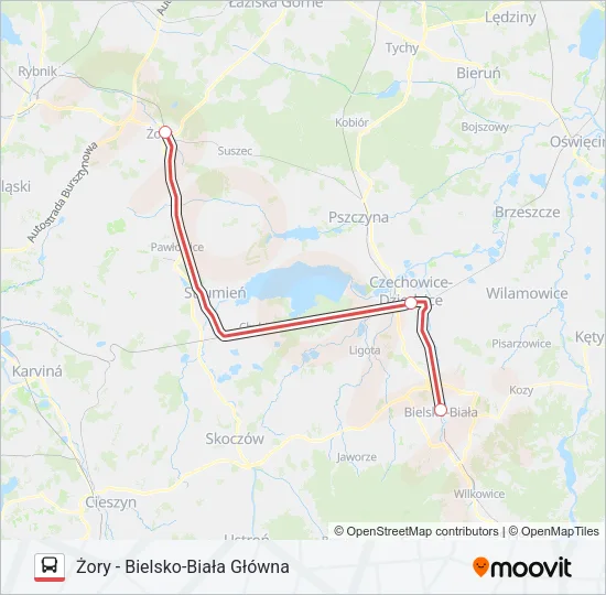 ZKA IC 54100 Bus Line Map