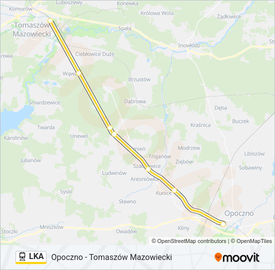 LKA Train Line Map